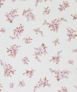 Baumwolljersey ♡ Rosen in altrosa auf creme