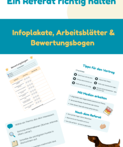 Plakat Ein Referat richtig halten