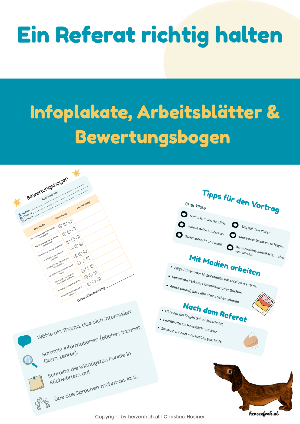 Plakat Ein Referat richtig halten