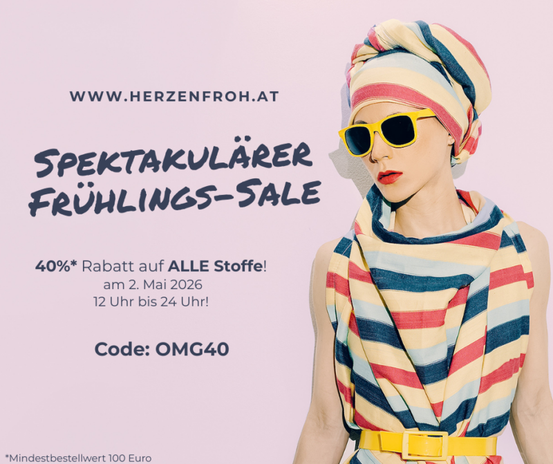 Rabatt Frühling 40 Prozent bei Herzenfroh.at