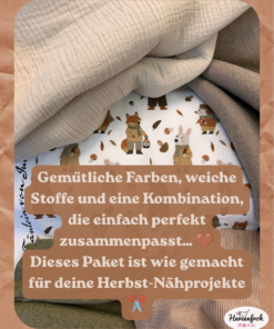 Herbst Stoffpaket – 2,5 m abgestimmte Stoffe | Herzenfroh