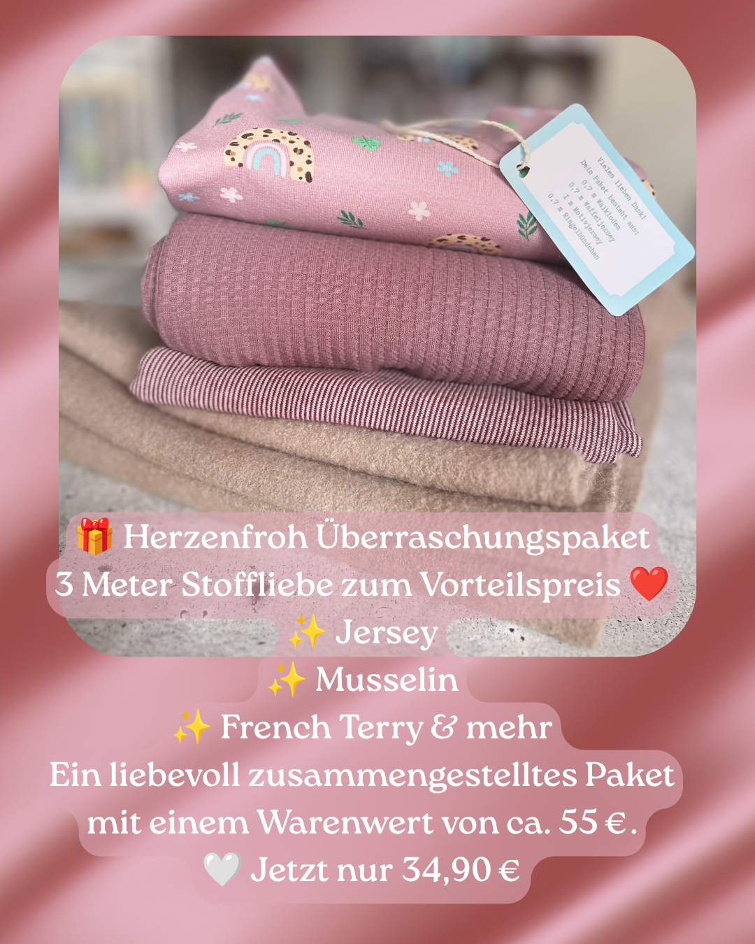 Beispiel: Stoffpaket von Herzenfroh