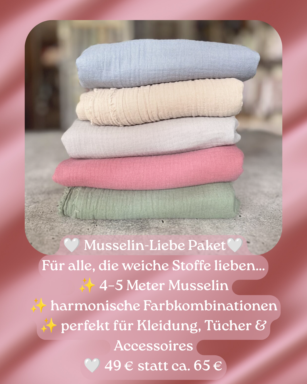 Beispiel Musselin Stoffpaket