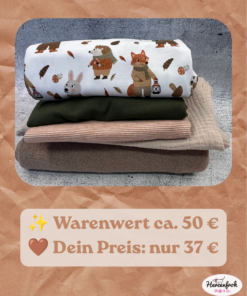 Herbst Stoffpaket – 2,5 m abgestimmte Stoffe | Herzenfroh