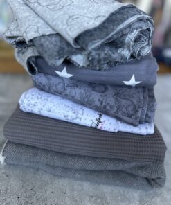 Stoffpaket Grautonliebe von Herzenfroh – Bild 3