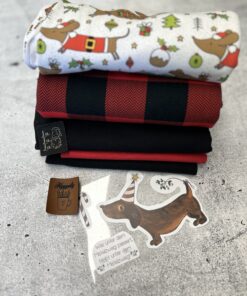 Stoffpaket „Weihnachts-Dackel Large“ – Bild 7