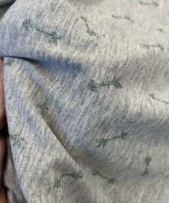 Alternative view of Baumwolljersey ♡ kleine Pfeile mit mintfarbenen Glitzereffekt